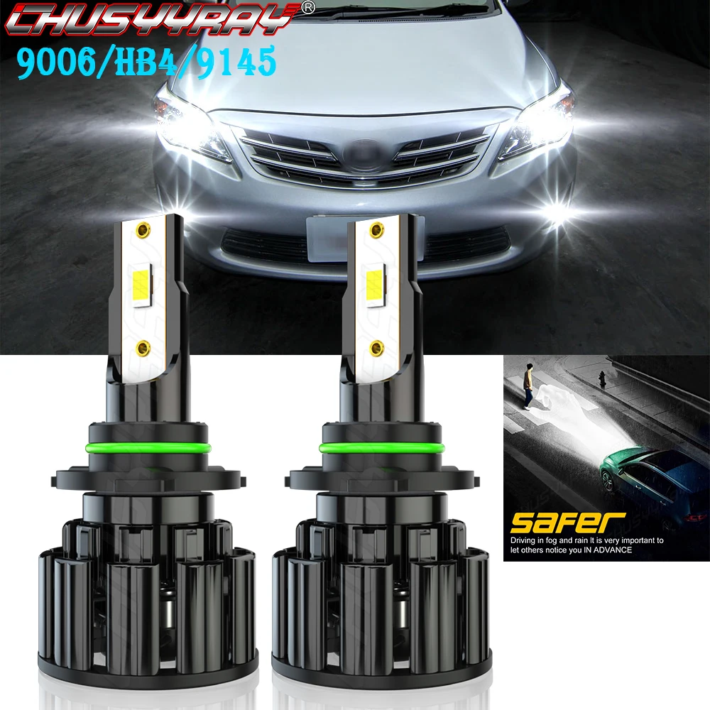 

CHUSYYRAY 9006 Compatible For Toyota Echo 2003-2005 48W 12000LM Led Headlight Lamp For Car CSP Chip 9006 HB4 9145
