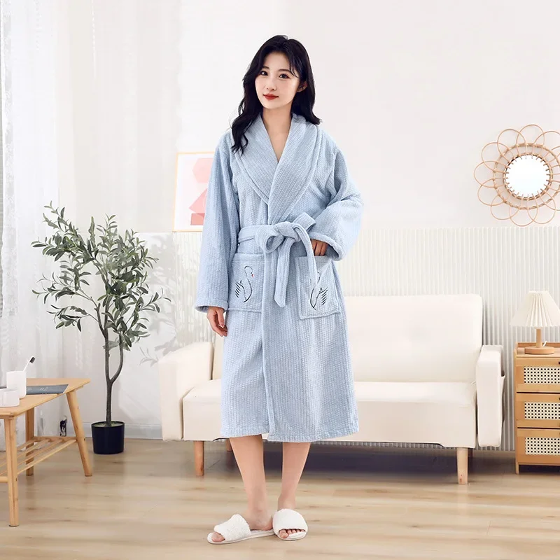 JFLEGAL 2024 новый банный халат из кораллового флиса для мужчин и женщин домашнее