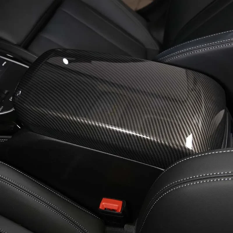 1 шт. LHD подлокотник центральной консоли из углеродного волокна чехол подходит