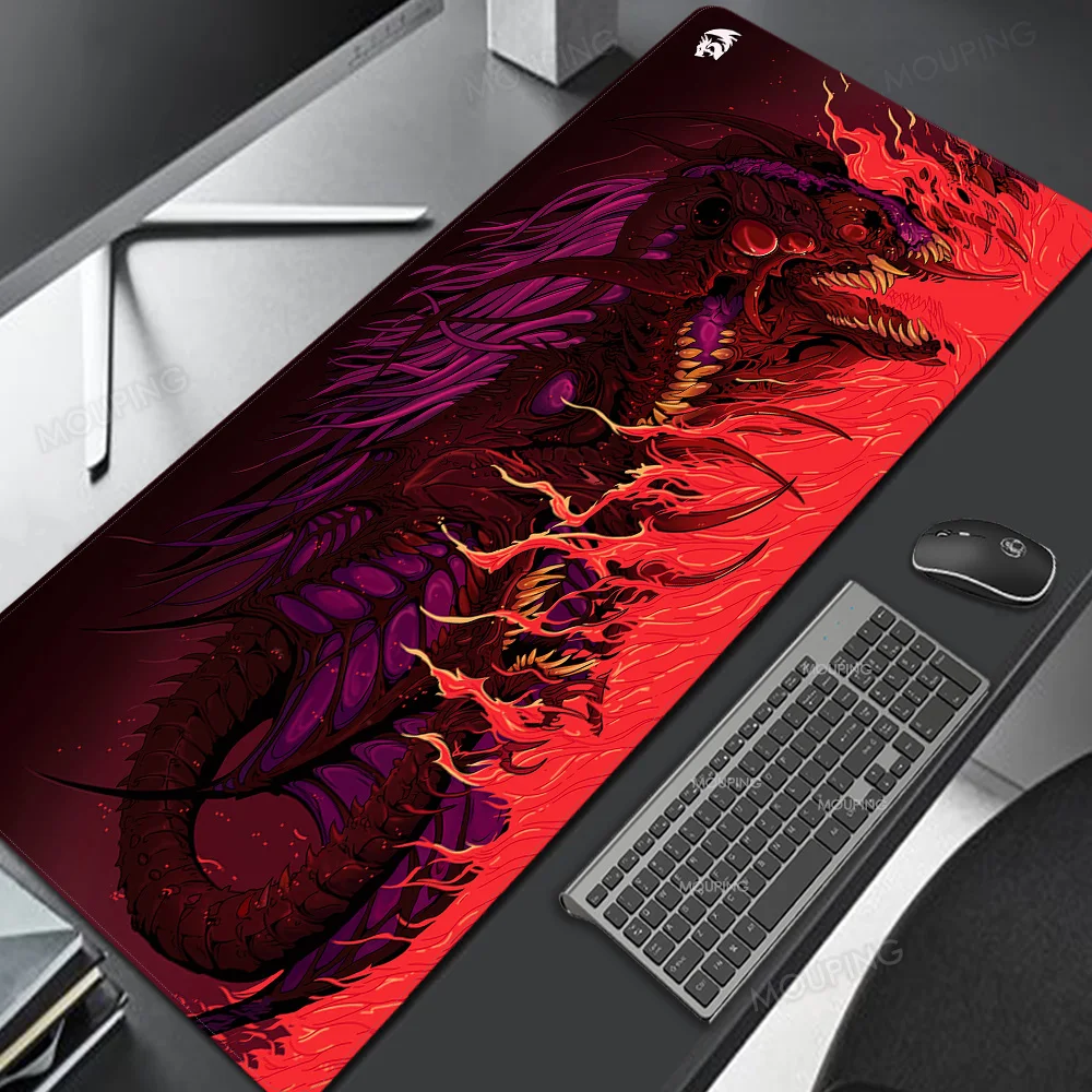 

Laptop Kawaii Gaming Red Dragon Mouse Pad Gamer Keyboard Deskmat Japanese Mousepad Personalized Office Computer Carpet Playmat