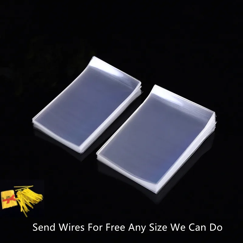 Прозрачный пакет для конфет OPP целлофановый открытый плоский выпечки конфеты