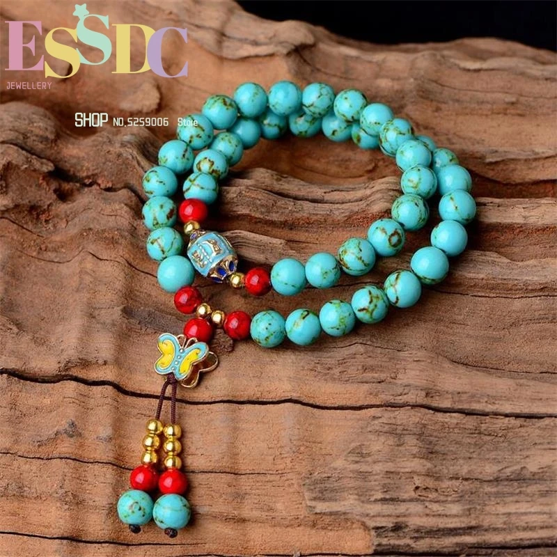 

New Style Ethnic Tibetan Turquoise Jewelry Bracelet Women Men Handmade Jewellery Wholesale