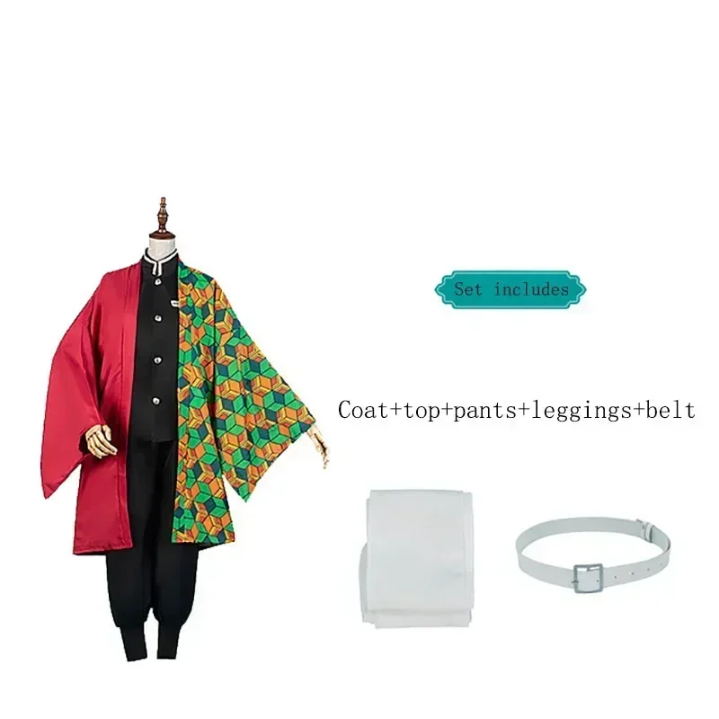 Платье Demon Slayer Kamado Tanjirou Zenitsu костюм для косплея аниме комплект детского пола