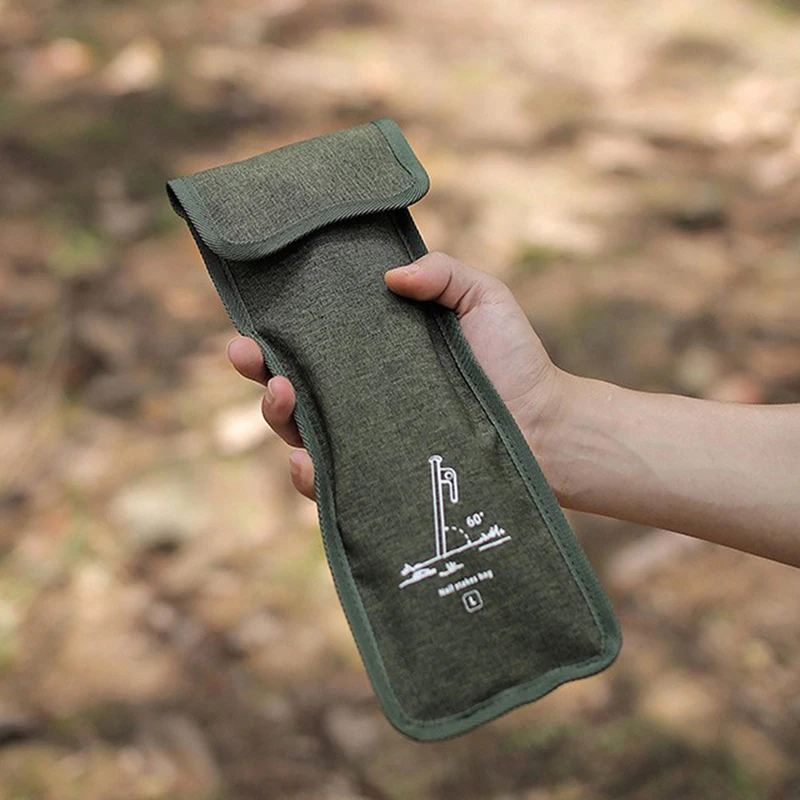 

Сумка для кемпинга на открытом воздухе, тканевый мешок для прищепок из ткани Оксфорд, с молотком и веревкой, мешочек для хранения гвоздей и п...