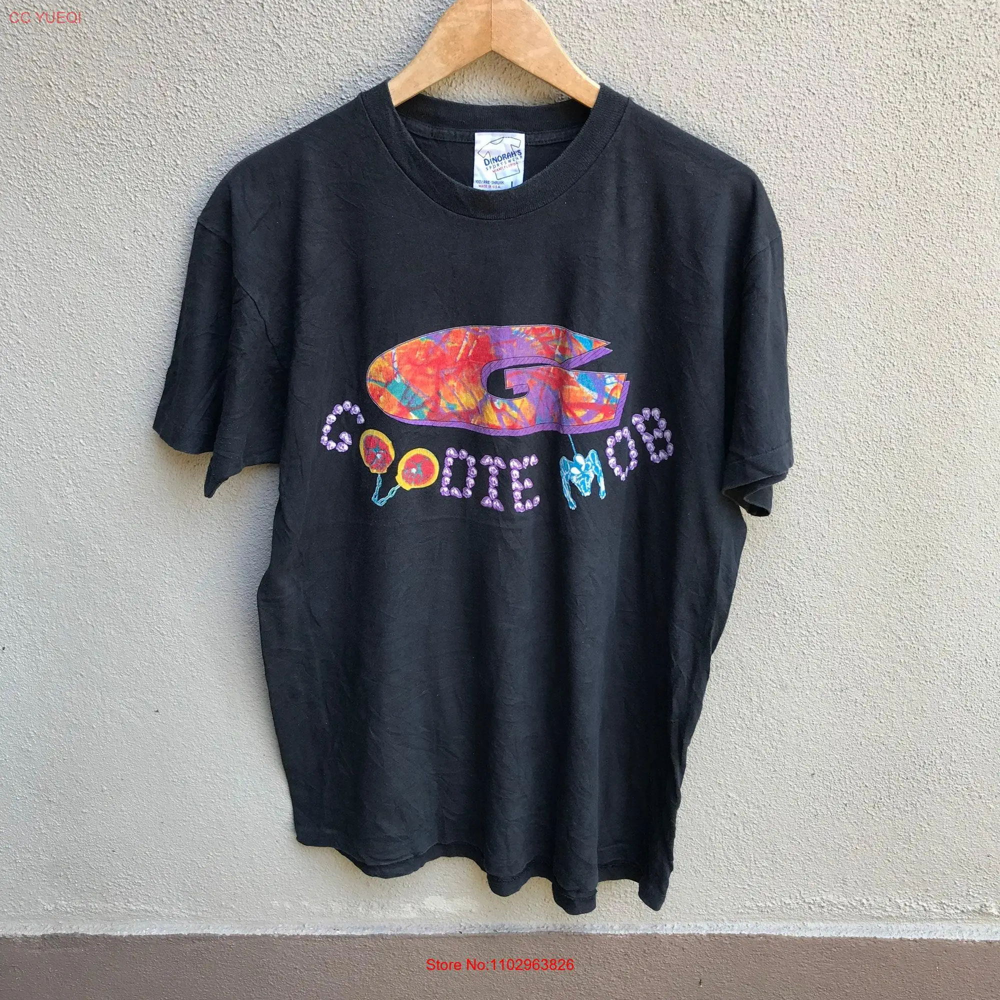 Винтажный редкий GOODIE MOB rap tee хип-хоп с длинным или коротким рукавом