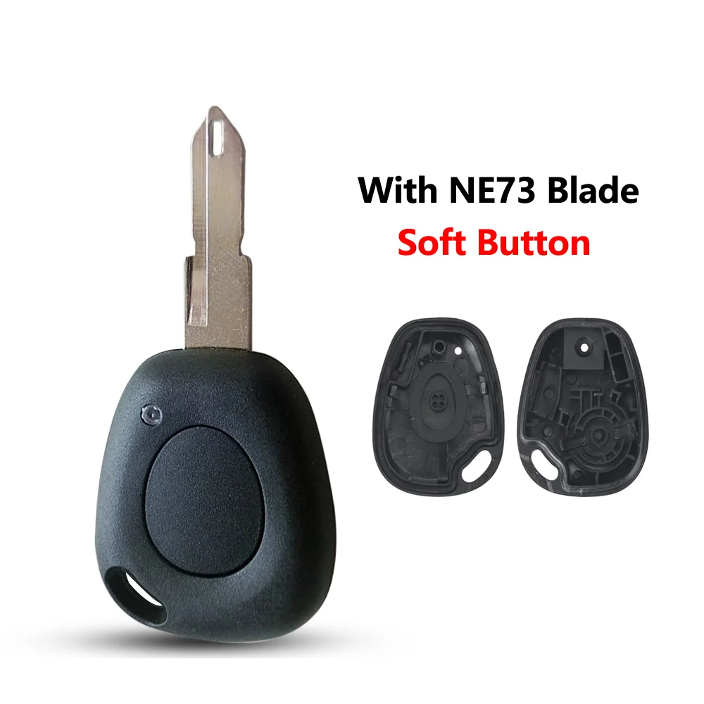 

XNRKEY Чехол для автомобильного ключа с дистанционным управлением для Renault Kangoo Trafic Laguna Megane Scenic 1 2 3 Espace Clio, сменный мягкий чехол с кнопкой