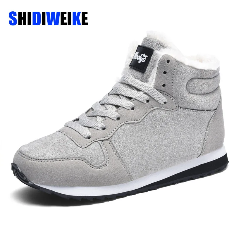 

Женские зимние сапоги на снежную погоду; Женская повседневная обувь для улицы на нескользящей подошве ботильоны обувь на плюшевой подкладк...