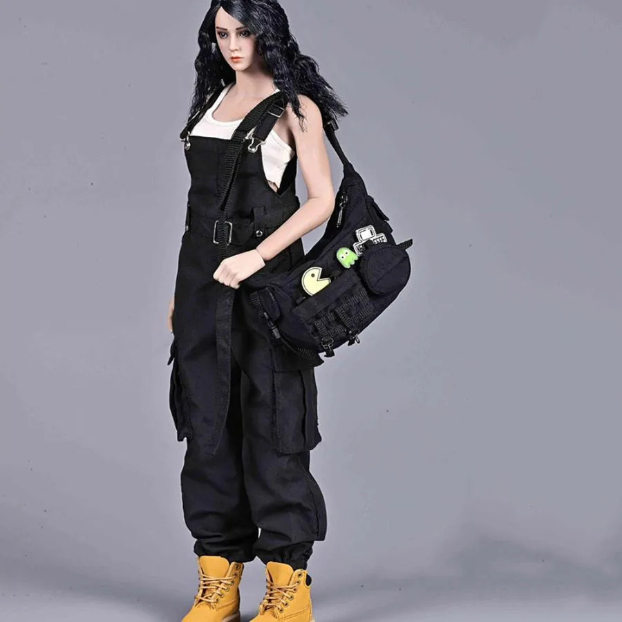 

1/6 Scale Soldier Handbag Bag Canvas Functional Tote Crossbody Travel Versatile Messenger Shoulder Bag For 12'' Action Figure