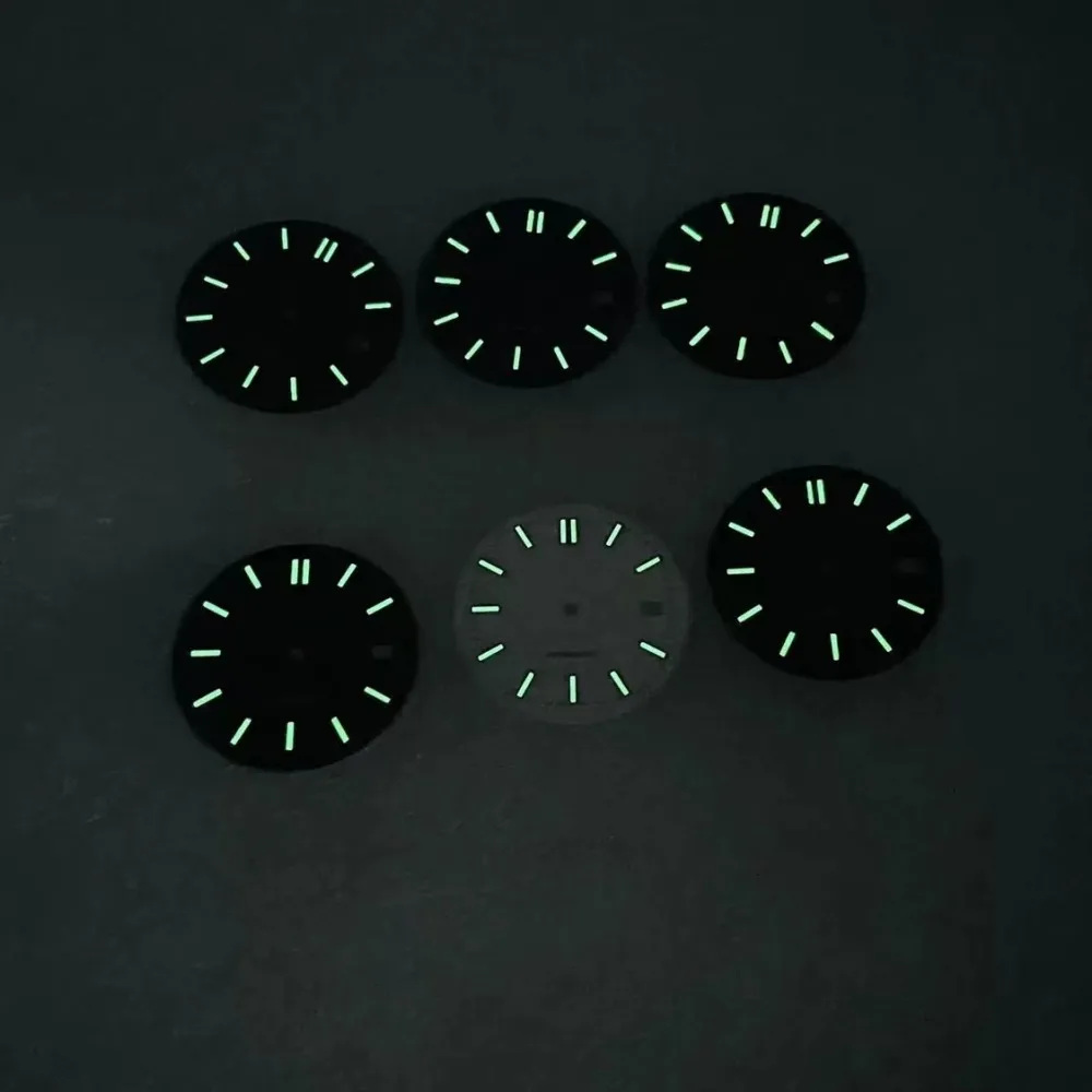 Watch dial 30.5mm c3green light emitting dial suitable for NH35 NH36 automatic movement watcn accessories