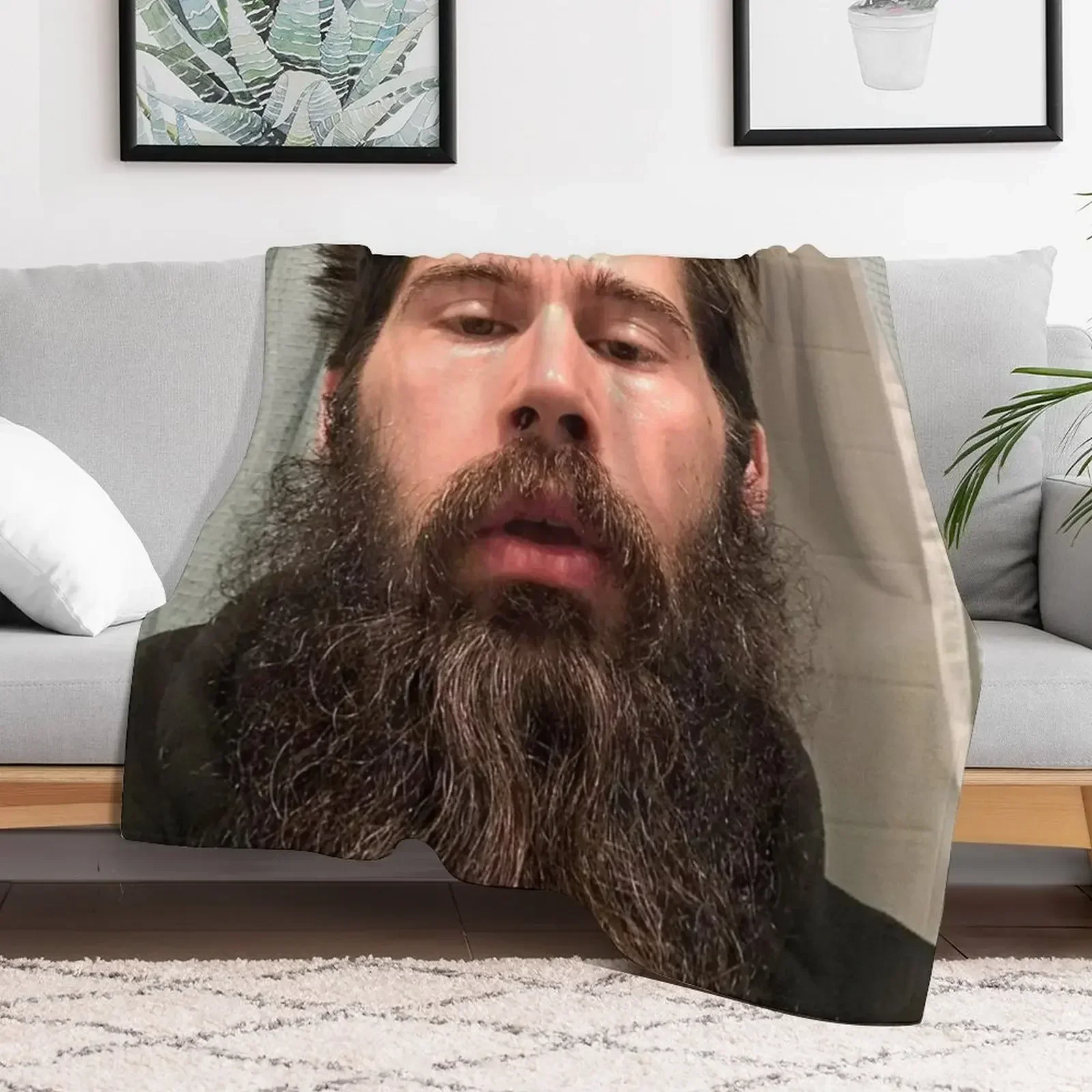 Одеяло Nick The Beard Mullen Свободное роскошное дизайнерское декоративное одеяло Мягкие