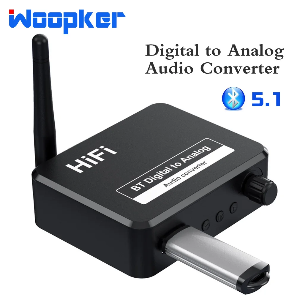 Цифро-аналоговый цифро-аналоговый преобразователь звука Woopker оптический