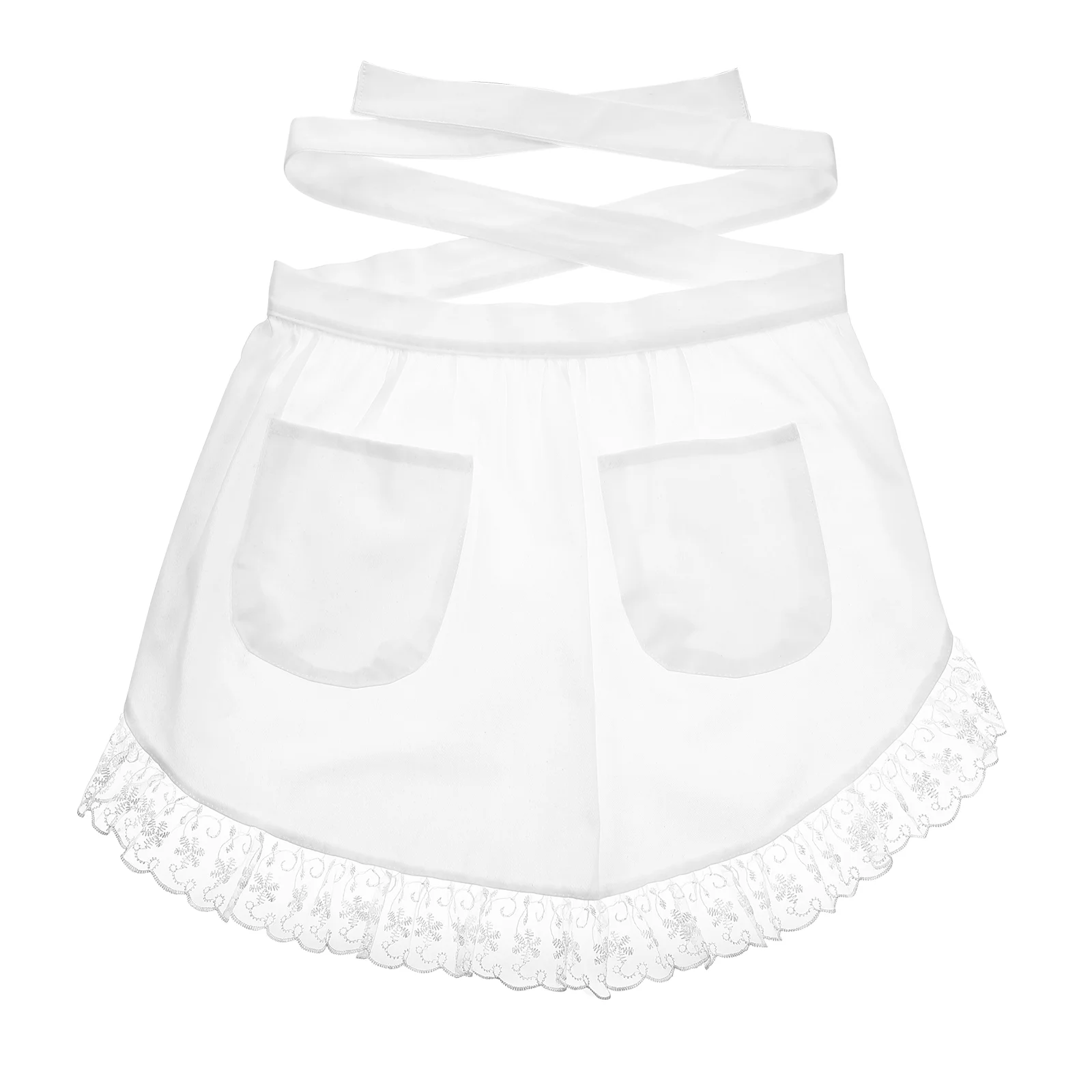 

Cotton Lace Apron Kids Apron Cute Baking Apron Kitchen Supply Half-length Chef Apron Half-length Home Apron Miss Apron Kids