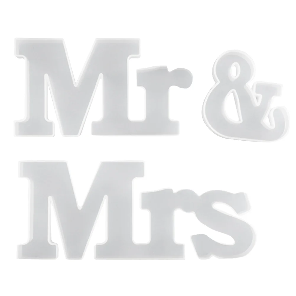 

Mold Silicone Molds Letter Epoxy Sign Mrresin Diy Non Crystal Symbolwedding Ornament Newlywed Gift Character Stick