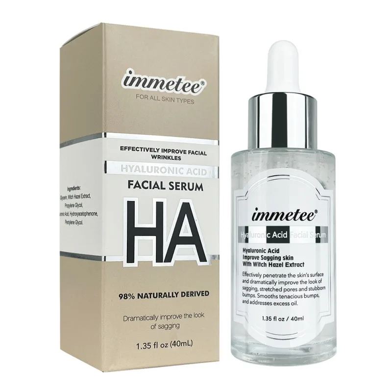 

40ml Hyaluronic Acid Face Serum Shrink Pores Retinol Hydrating Nourishing Plump Nicotinamide Moisturizing Anti-Aging Skin Care