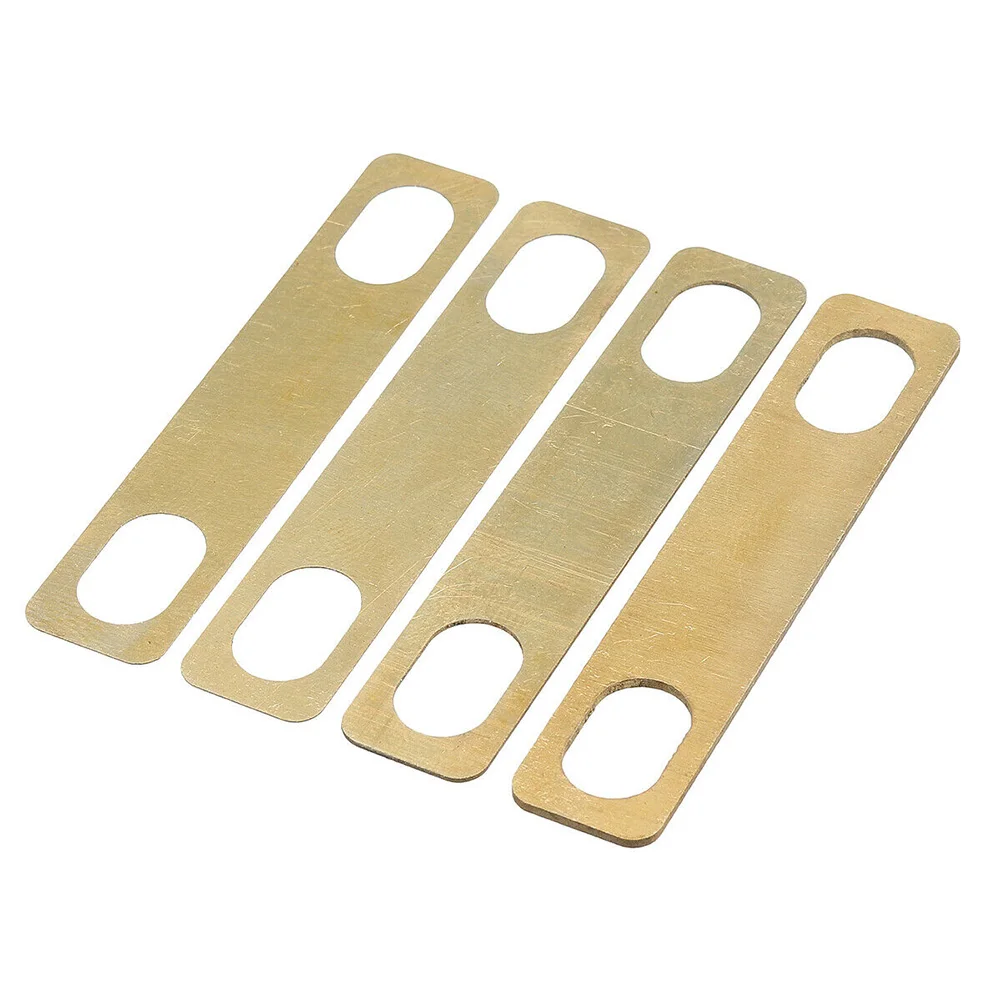 

4 Pcs Sound Bass Durable Instrument Guitar Neck Shim Easy Install Tool Musical Accessories Brass Connection Heightening Gasket