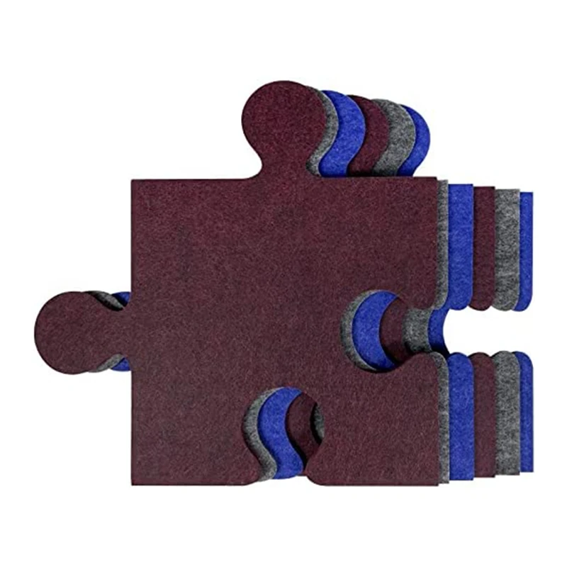 

6Pcs Puzzle Shape Acoustic Panels Sound Proof Foam Panels,Sound Proofing Padding,Acoustic Treatment For Music Studio,Etc