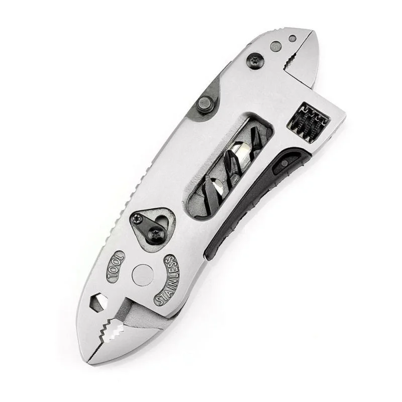 

Survival Emergency Cutting Tools Multifunctional Outdoor Camping Supplies Stainless Steel Pliers Wrench Screwdriver