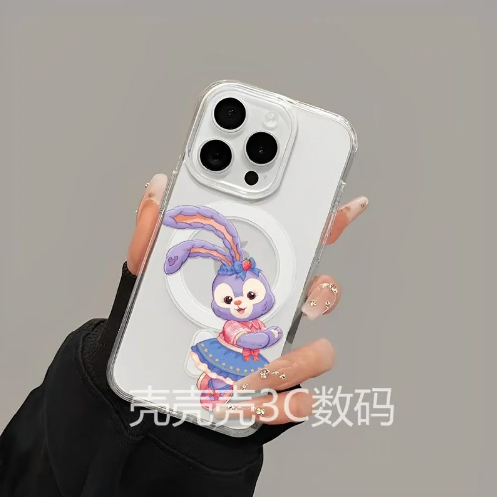ГОРЯЧАЯ НОВИНКА: Магнитный чехол для iPhone 17, 16, 15, 14, 13, 12, 11, 8, 7 Air Plus Pro Max – Мягкий прозрачный чехол из ТПУ с мультяшными персонажами LinaBellS и StellaLouS (art.: 3920dc7c3feee) - 3920dc7c3feee