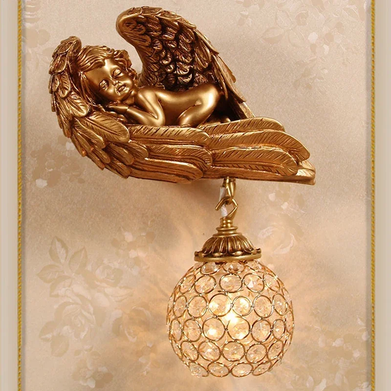 Настенные светильники Angel Cupid креативные для детей светильник гостиной спальни