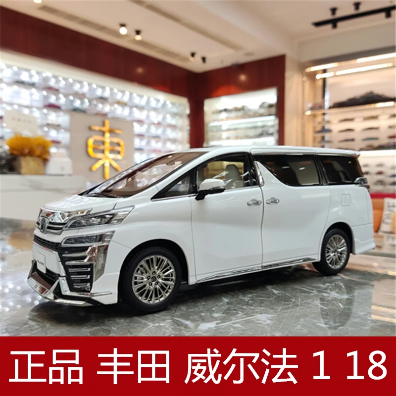 

Модель автомобиля KENGFAI 1:18 Faw Toyota Alphard Vellfire, модель из сплава, подарок, коллекция, украшение, подарок