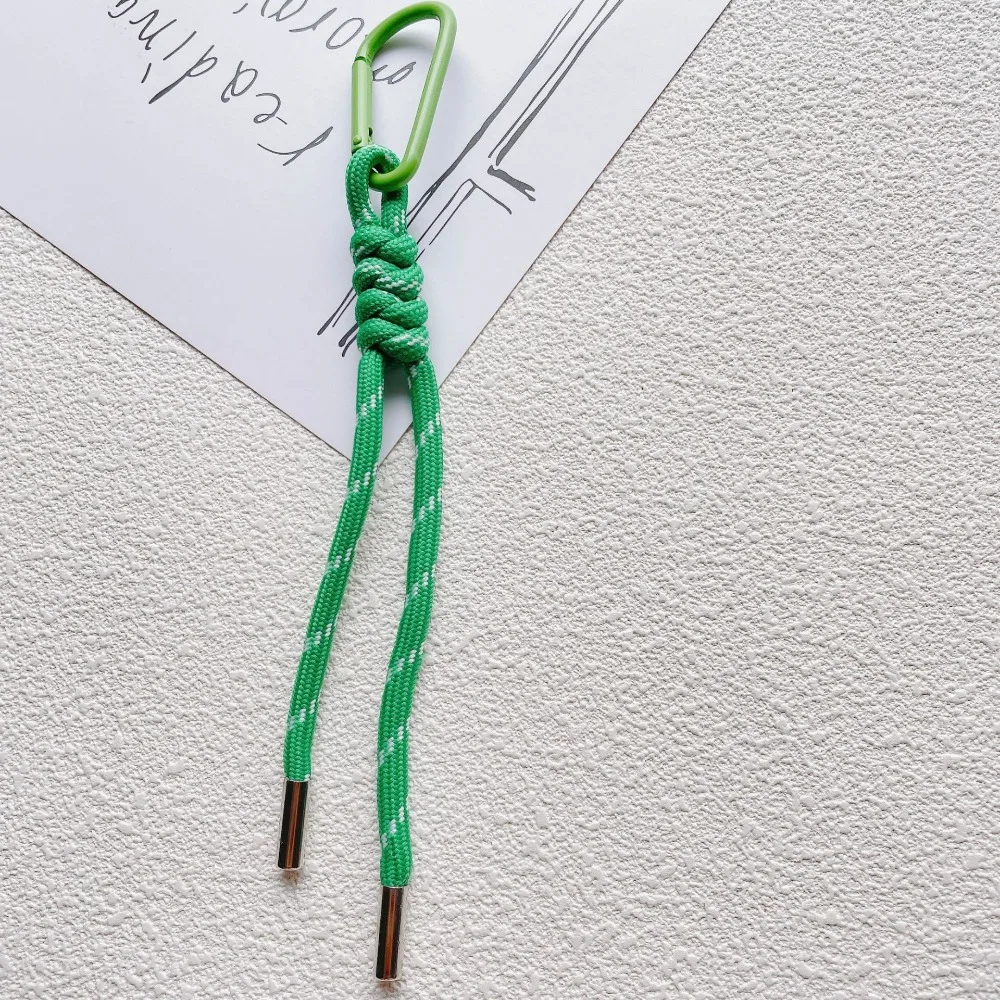 Colorful Braided Lanyard Keychain for Phone Case Decoration Women Chic Bag Pendant Kpop DIY Key Chains Friend Couple Gift