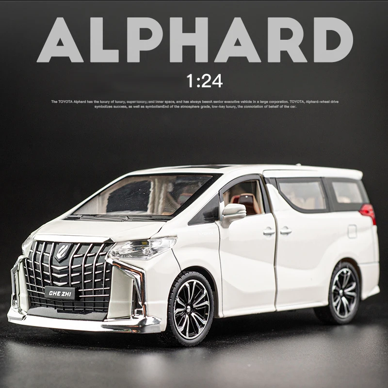 

Модель автомобиля 1:24 для TOYOTA ALPHARD MPV H3 2015-2021, модель автомобиля под давлением, металлическая модель, модель автомобиля, подарок