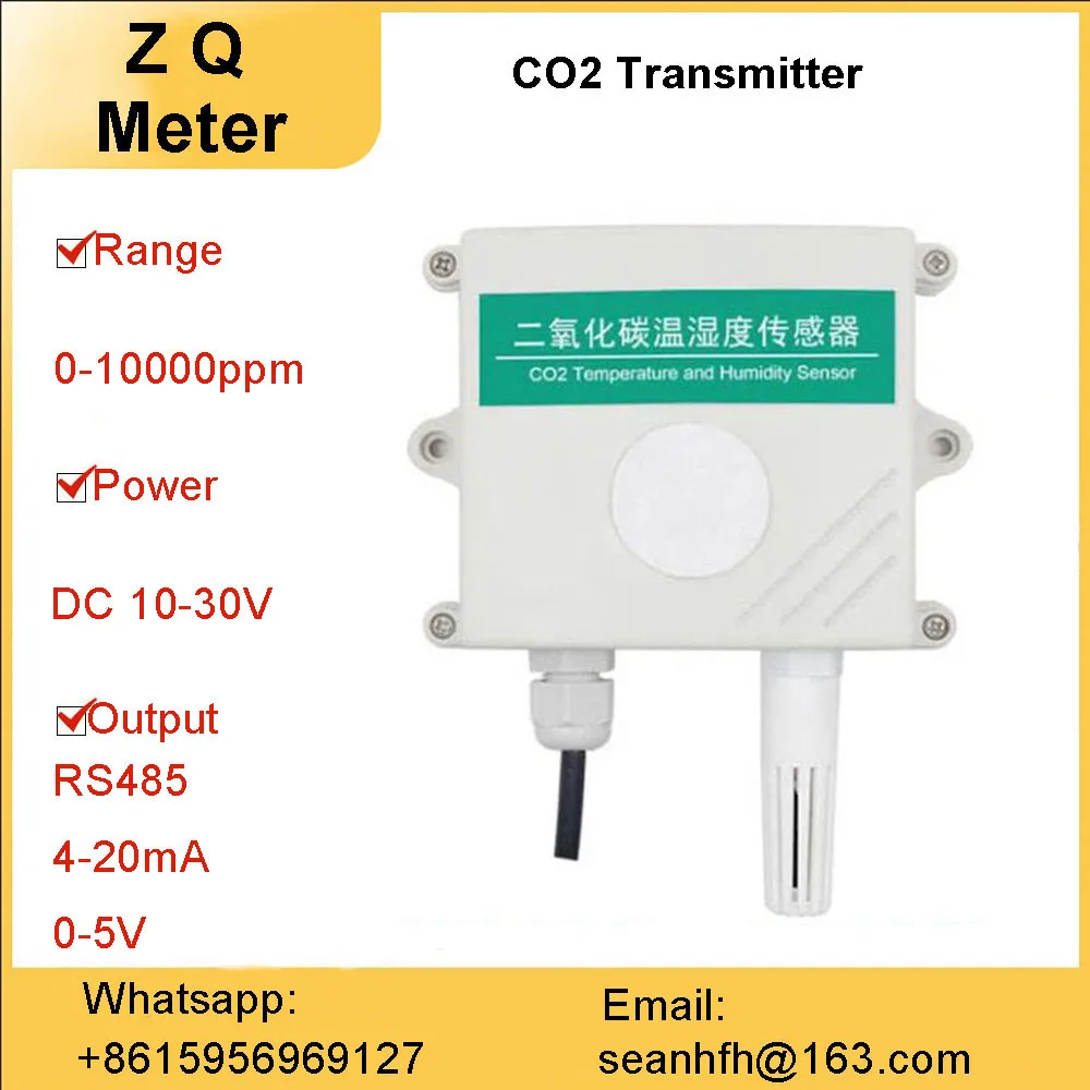 

CO2 sensor gas concentration detector 485 agricultural greenhouse breeding chicken house carbon dioxide transmitter