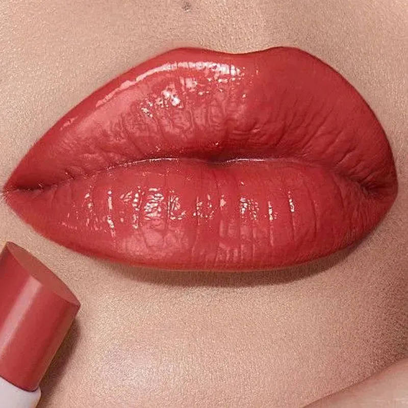 Твердая Глянцевая губная помада Желейная зеркальная выцветает линии губ