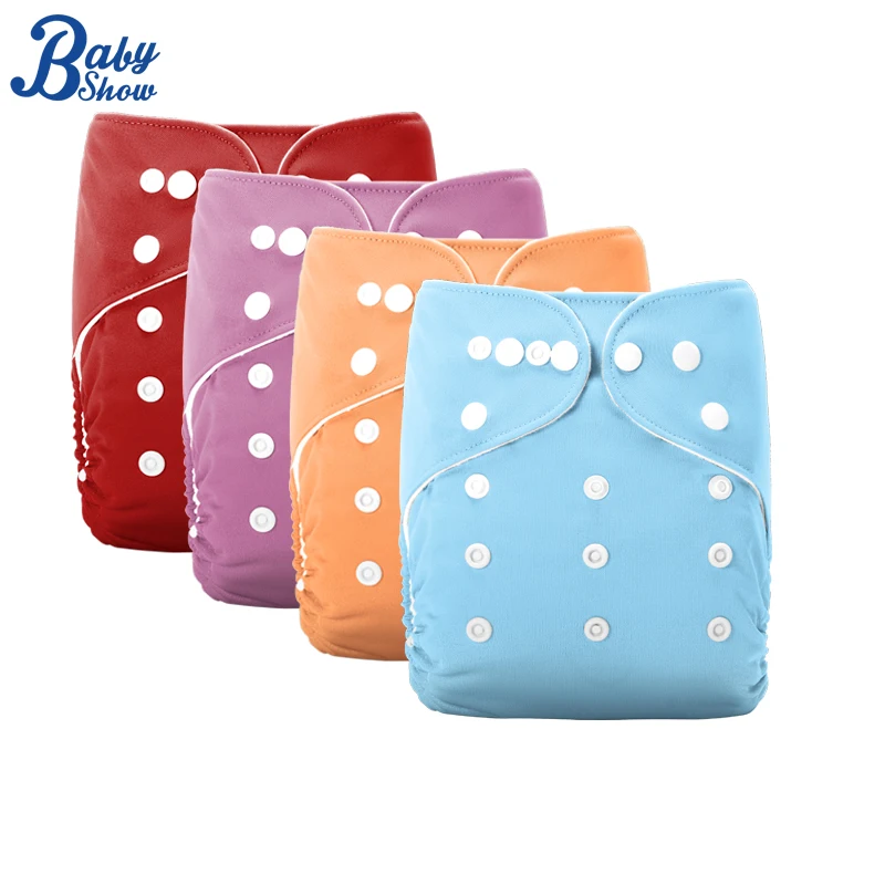 

Baby show Washable Pocket Cloth Diapers Eco-friendly No Fluorescence Nappy Adjustable Baby Diapers Fit 3-15 kg 0-2 year