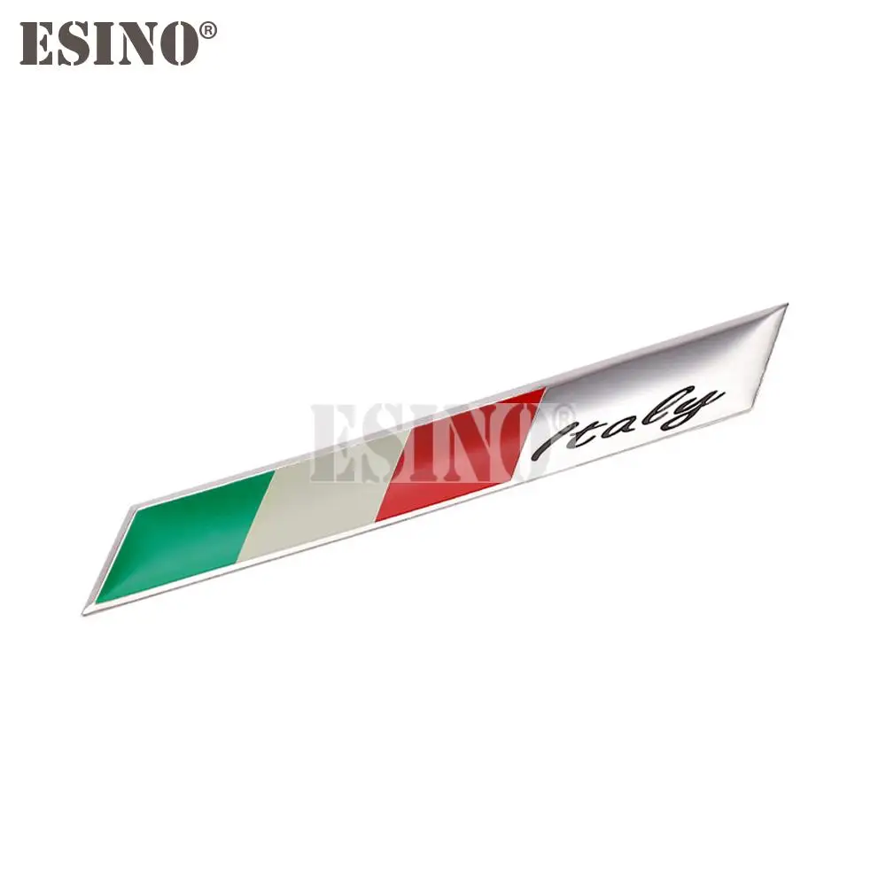 

Стайлинг автомобиля, национальный флаг Италии, 3D металлический хромированный алюминиевый сплав, декоративная эмблема, клейкий значок, наклейка, автоаксессуар