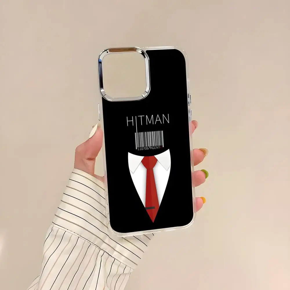 Чехол для телефона Agent 47 Hitman для iPhone 17 Air 16 15 14 13 12 11 Pro Pro Max Plus, прозрачный, мягкий (art.: 3920d83263fa9) - 3920d83263fa9