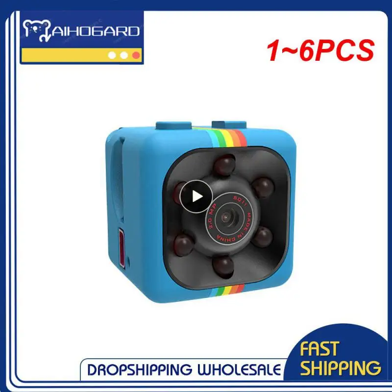 

1~6PCS Mini Camera Night Camcorder Wireless Surveillance Camera Sport DV Video Card Direct Recording Detection Camera