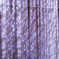 new 2022 curtain fairy lights navidad led garland merry christmas pendant wedding decoration for festoon chambre gift drop ornam