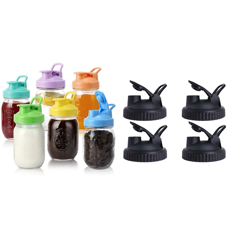 

Крышки для консервных банок Mason-10 упаковок, крышки с откидной крышкой и герметичным уплотнением, крышки для хранения с легким носиком