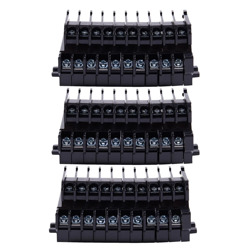 

3X 600V 10A 10-позиционная Двухуровневая винтовая Клеммная колодка