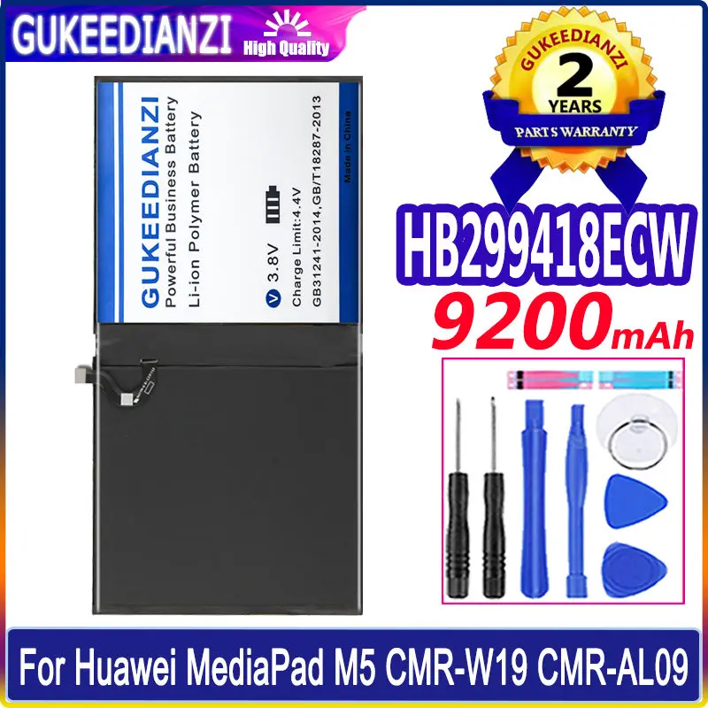 

GUKEEDIANZI HB299418ECW /HB2994i8ECW Battery For Huawei MediaPad M5 10 Pro CMR-AL19 CMR-W19 CMR-AL09 CMR-W09 CMR-W19 10.8