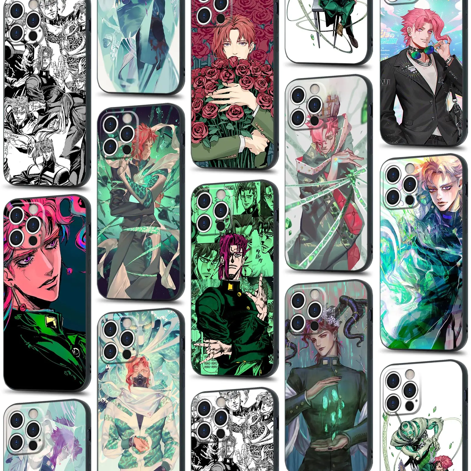 Noriaki Kakyoin JOJO аниме Мягкий силиконовый чехол для телефона iPhone SE 6s 7 8 Plus X XR XS 11 12 13 Mini