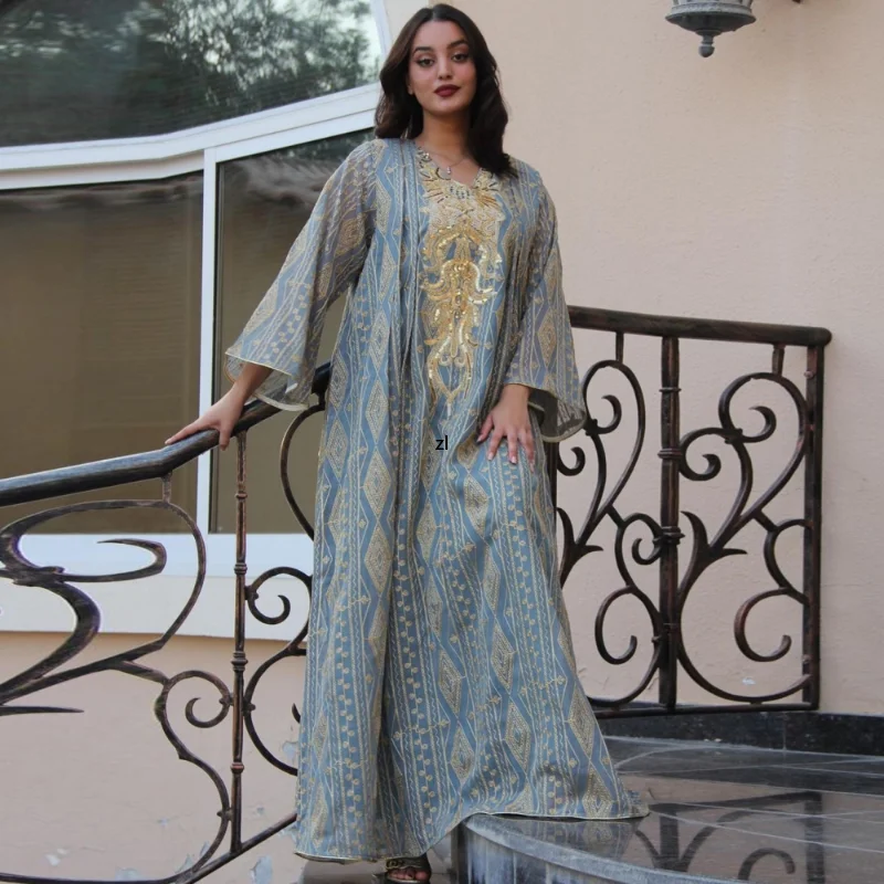 African Dresses For Women Muslim Fashion Abaya Dashiki Long Maxi Dress Spirng Ladies Traditional Africa Clothing Fairy Dreess