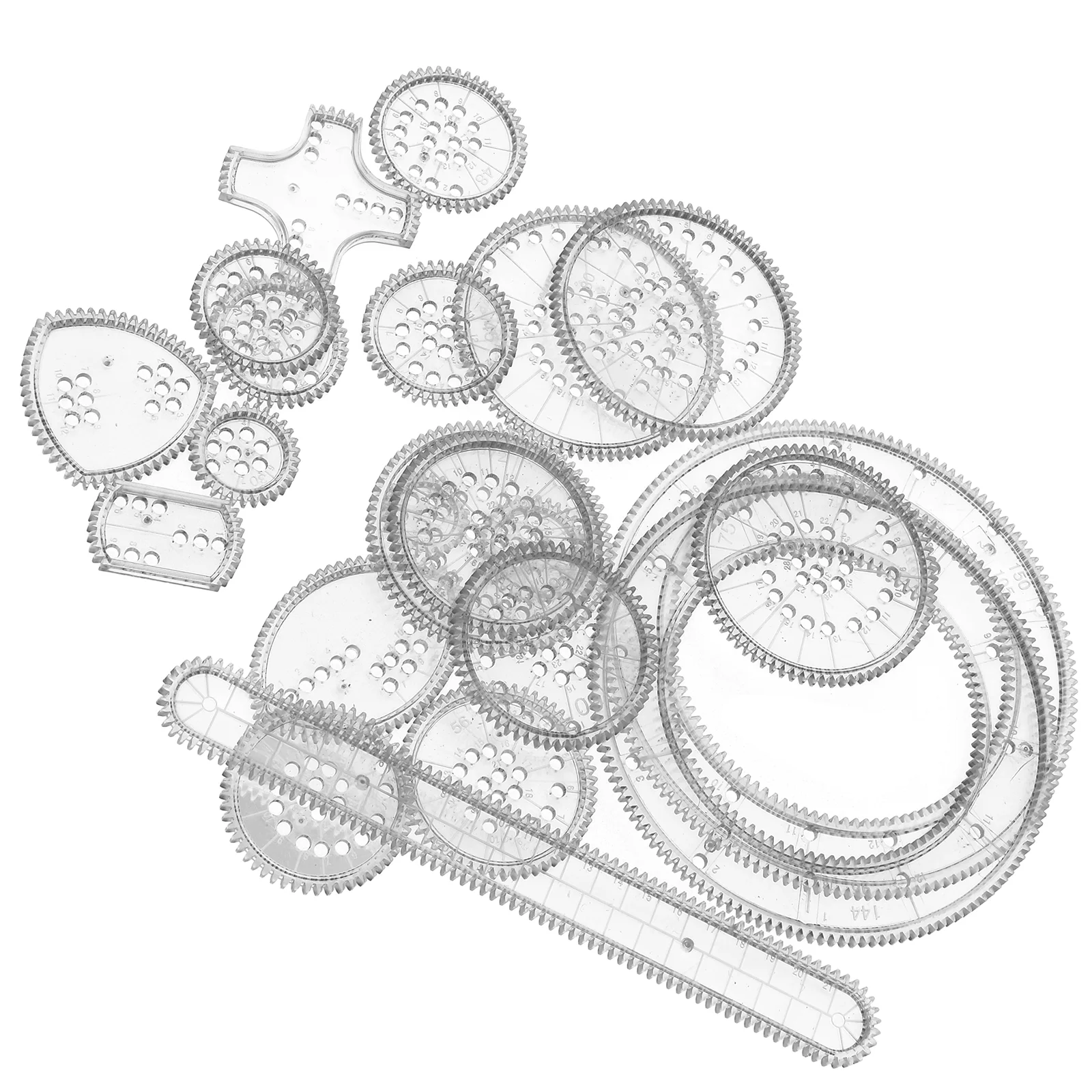 Круглая линейка для рисования трафареты инструмент мандалы детский красочный