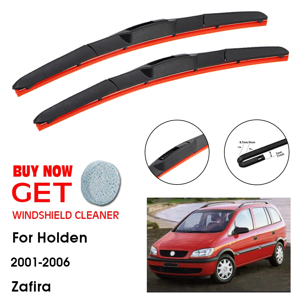 

Стеклоочиститель автомобильный для Holden Zafira 24 дюйма + 24 дюйма 2001-2006, стеклоочиститель лобового стекла, стеклоочистители из силикагеля, аксес...