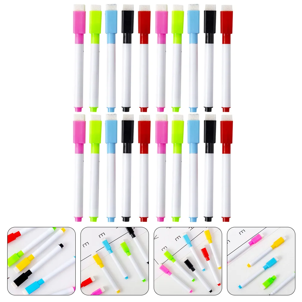 

30 Pcs Whiteboard Pen Pens Convenient Dry Erase Markers Portable Multi-function Plastic Household Student