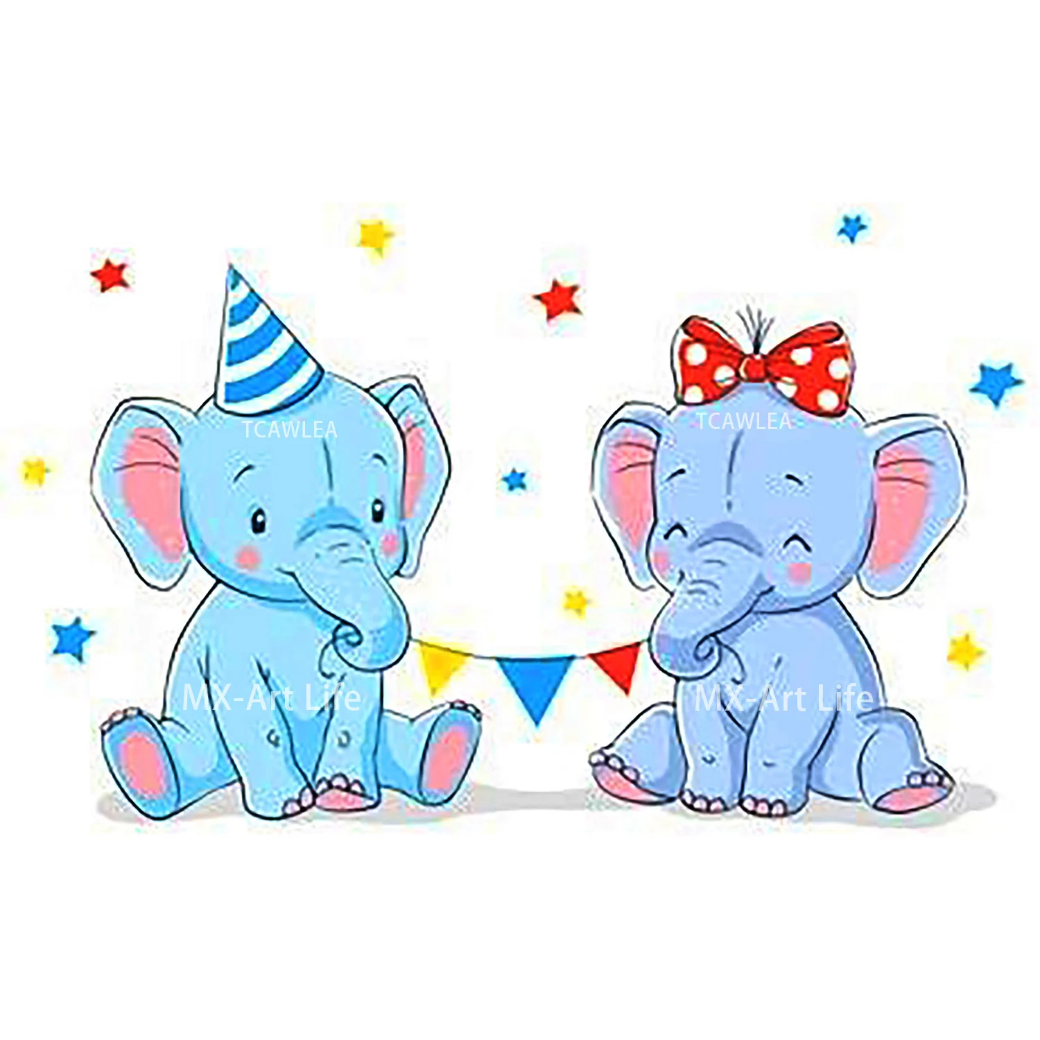 2 шт., металлические штампы в виде слона для скрапбукинга, 14 х12 см