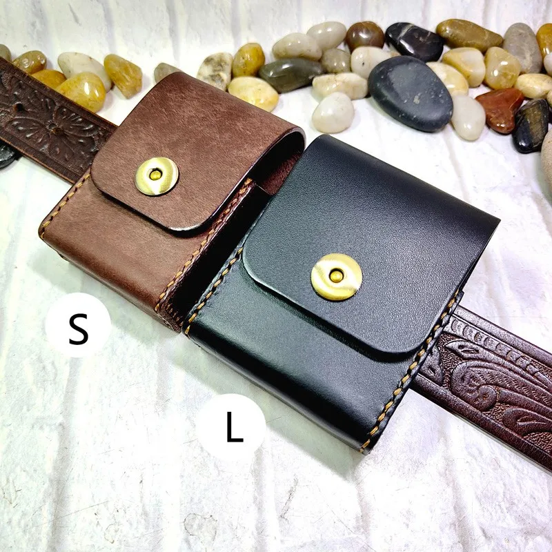 Blongk портсигар ручной работы поясная сумка кожаная оболочка кобура для зажигалки