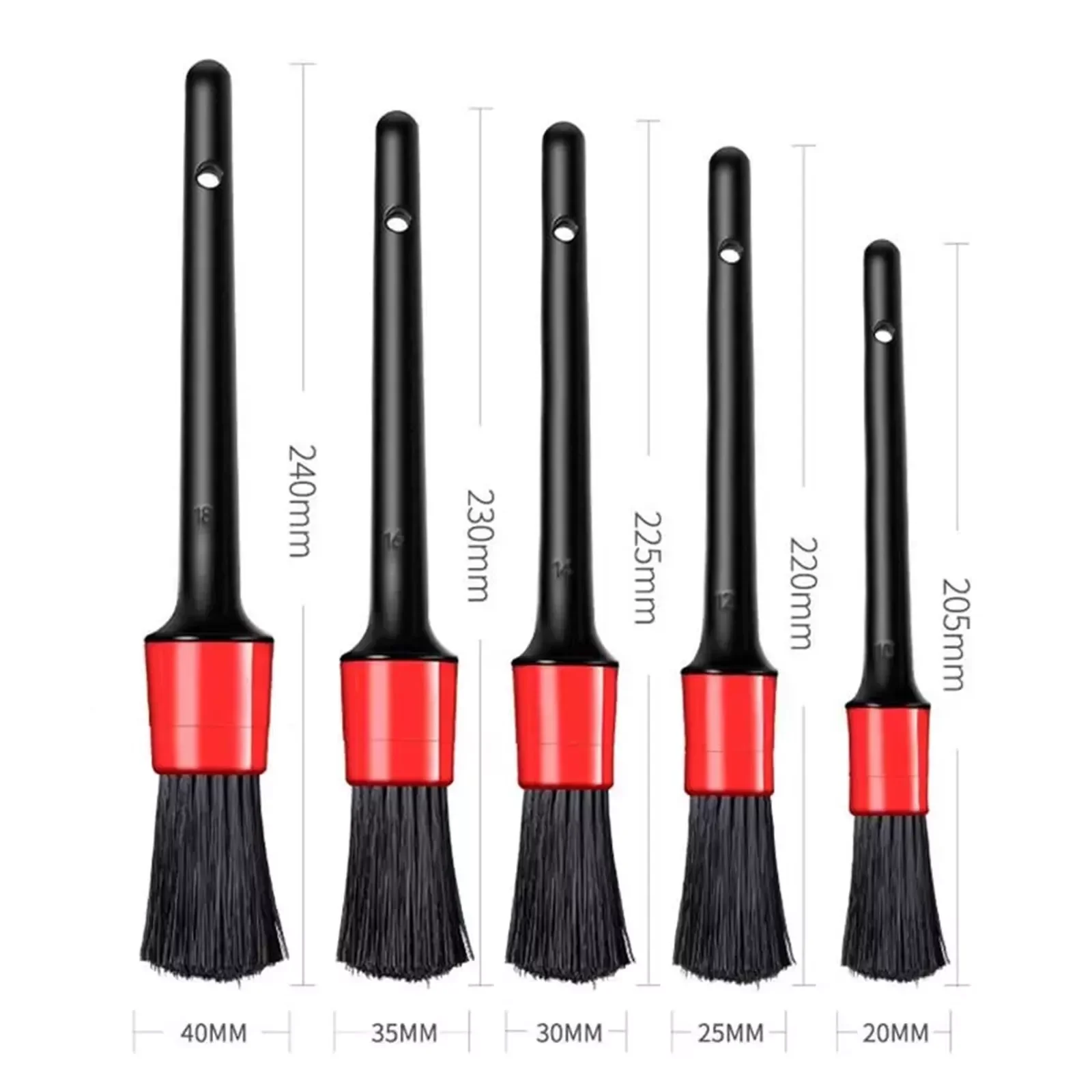 

5pcs Car Detail Brush Wheel Car Wash Brush Car Cleaning Detailing Brush Set for Car Interior Exterior Air Vent Detail Brushes