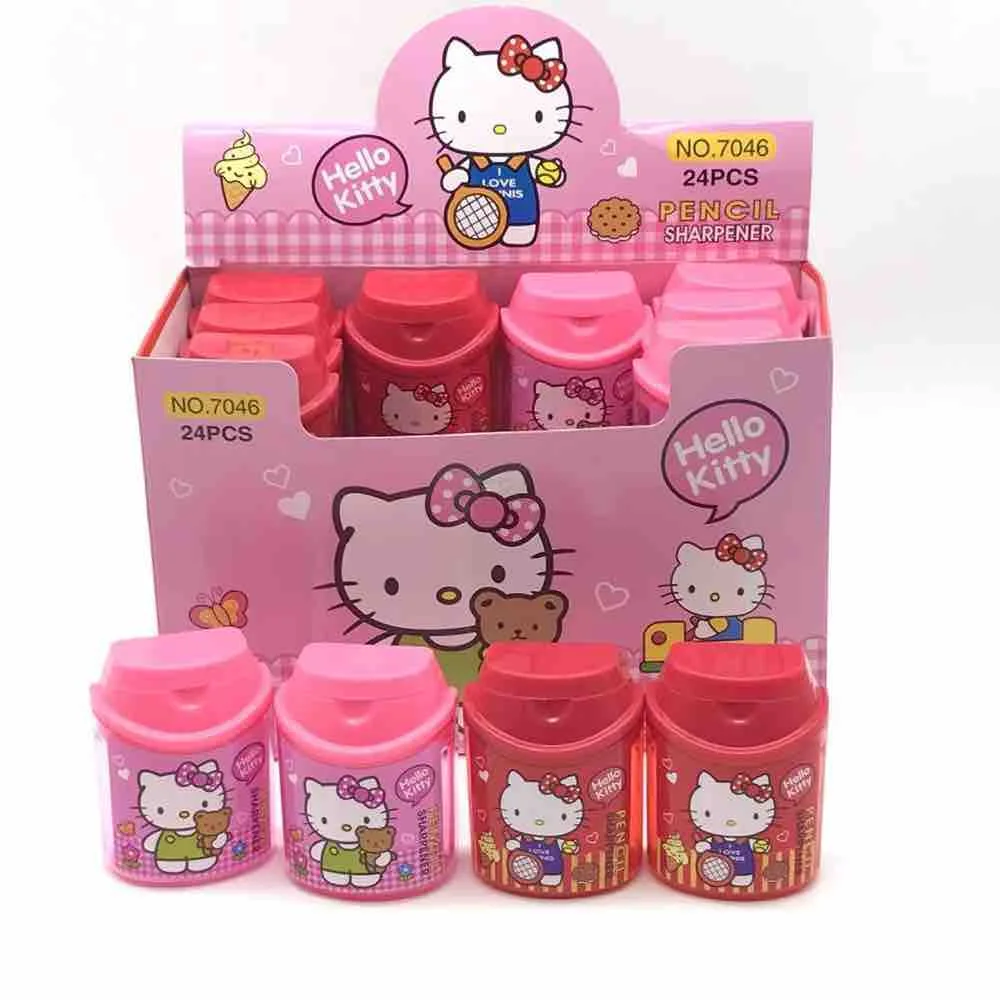 

Sanrio HelloKitty Melody Kuromi Cinnamoroll пурин полачко аниме двойная точилка для карандашей Милая Студенческая деталь