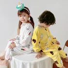 Детские фланелевые пижамы-комбинезоны, милые Мультяшные животные, детские комбинезоны, зимние комбинезоны для мальчиков и девочек