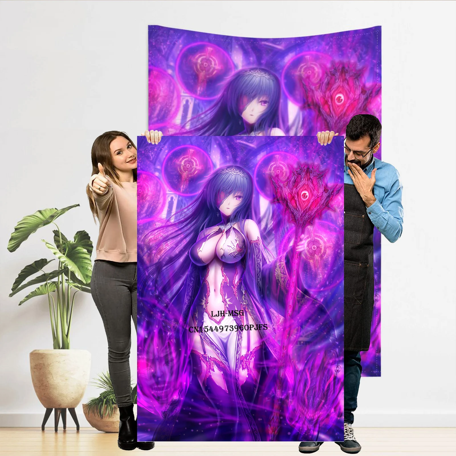 

Anime Tapestry Anime Stuff Magical Girl Painting Wall Decor Sexy Doujin Tapestry for Bedroom Hentai Adult Poster Wall Tapestry