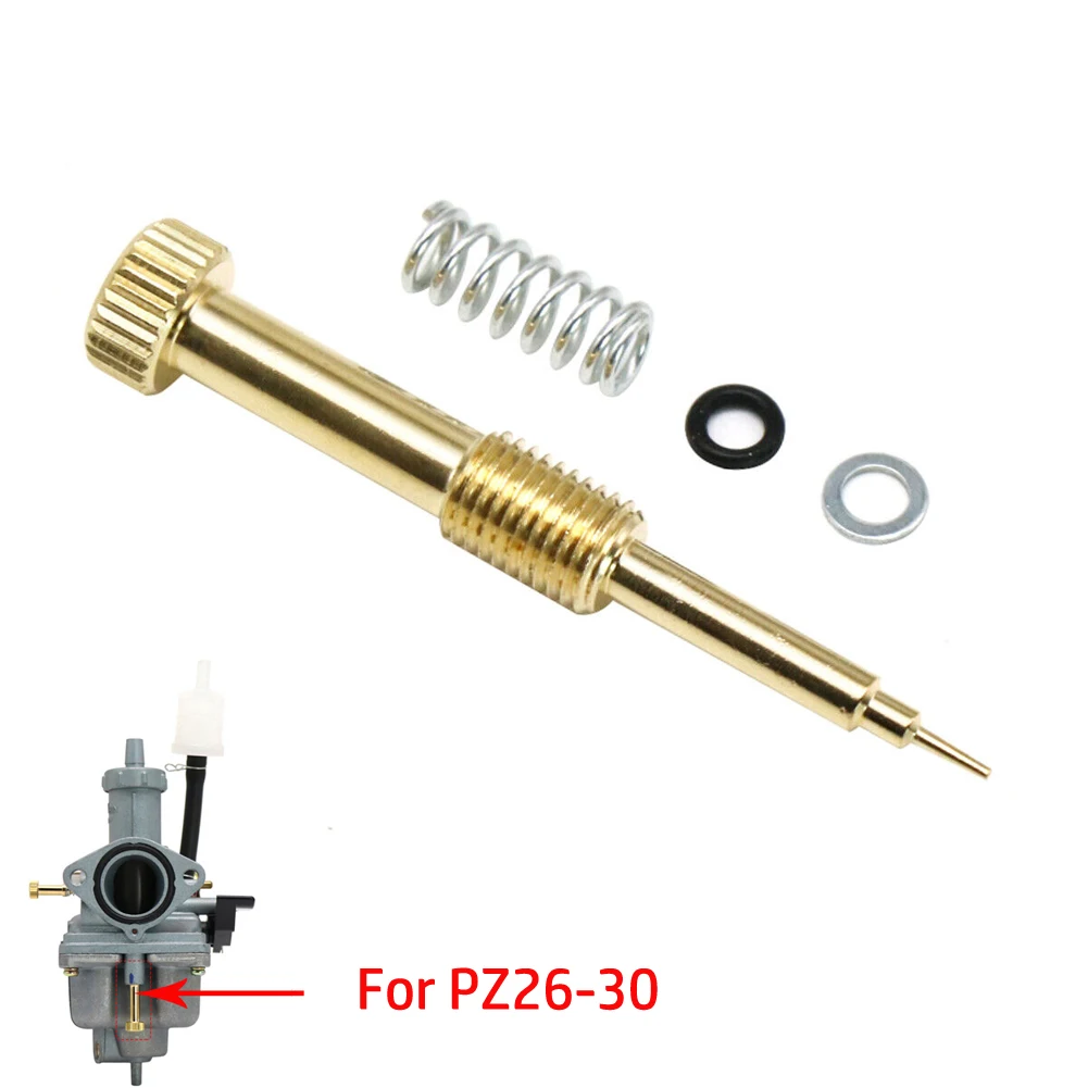 

Motorcycle Carburetor Air Fuel Ratio Adjustment Screw Replacement Air Fuel Mixture Screw Kit For For Keihin PZ26/27/30