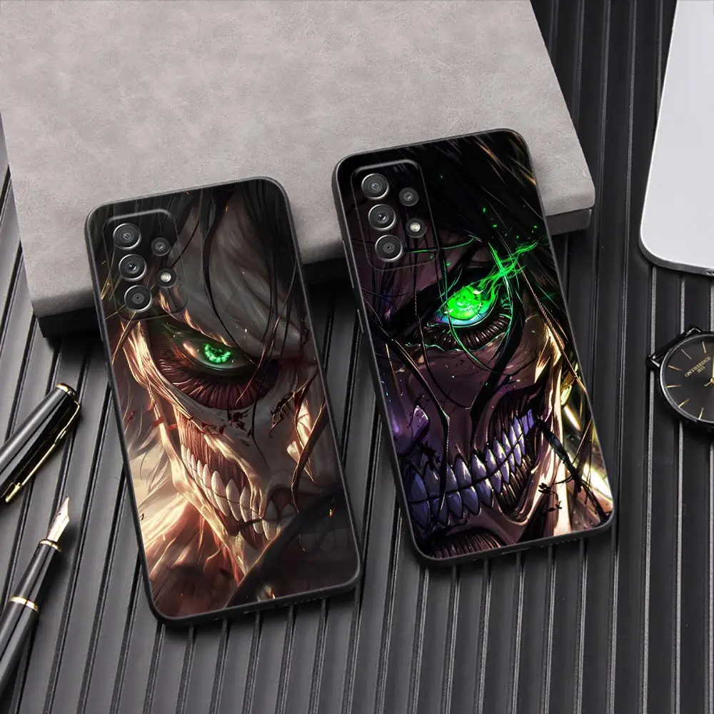 Фото A56 для Samsung Galaxy A56 A55 A36 A26 A16 A54 A52 A35 A34 A25 A21S A14 A06 Чехол «Атака Титанов» Eren Armin Monster Чехол для телефона №1