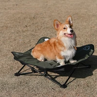 Outdoor Folding Chair Removable and Washable Pet Camp Bed Portable Aluminum Alloy Camping Oxford Cloth Cat and Dog Beach Bed